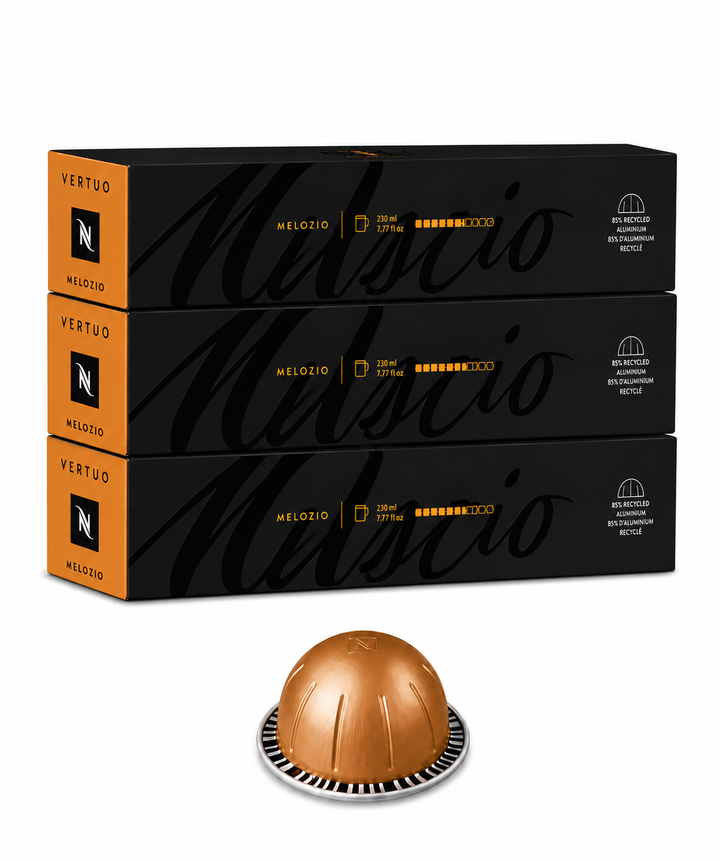 Nespresso Vertuo Melozio Coffee Pods 30 Capsules (3 Sleeves) – Compatible with Nespresso Vertuo Machines – Smooth & Balanced Latin American Arabica Coffee