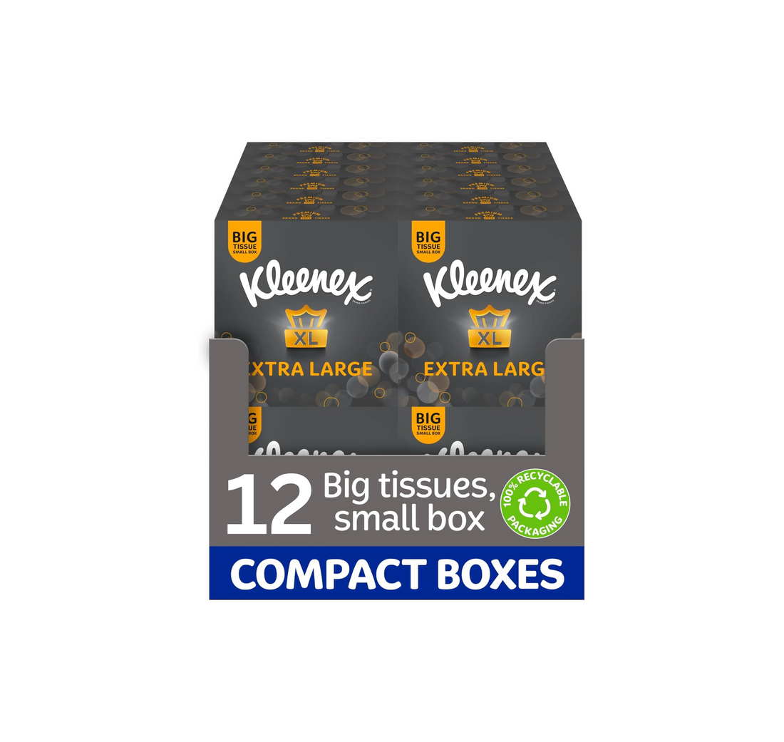 Kleenex Extra Large Soft Facial Tissues (Pack Of 12)
