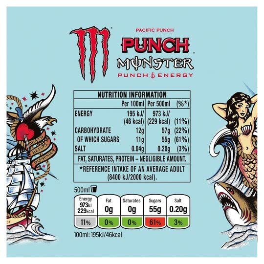 Monster Energy Pacific Punch 473ml Cans