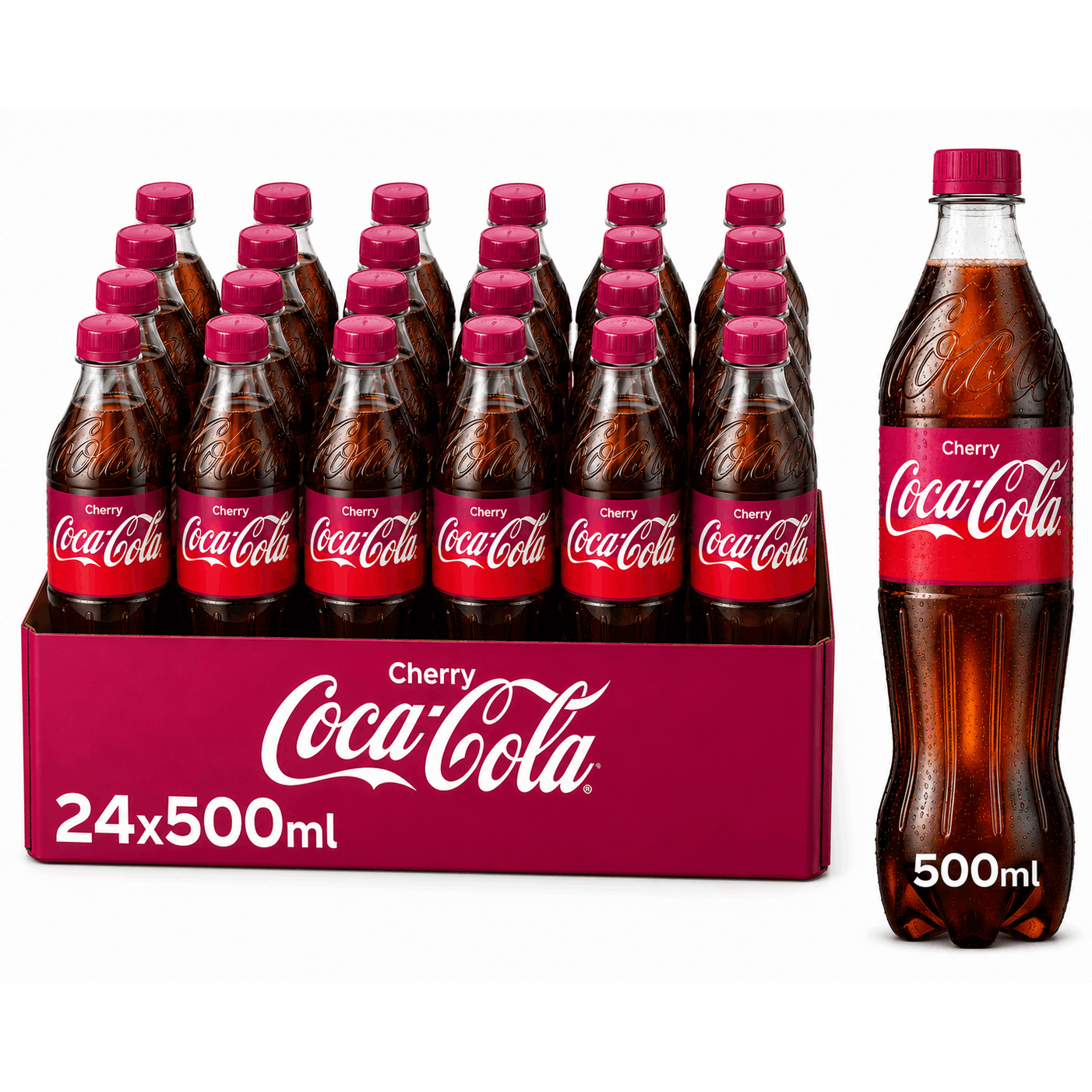 Coca-Cola Cherry 500ml Bottles