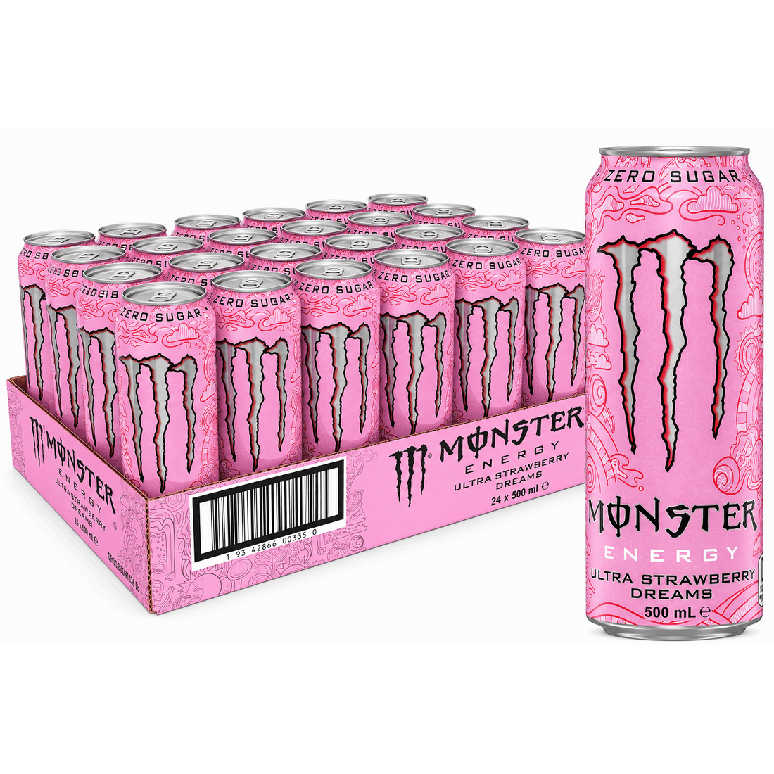 Monster Energy Ultra Strawberry Dreams Zero Sugar 500ml Cans