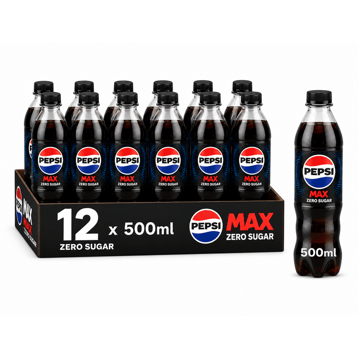 Pepsi Max No Sugar 500ml Bottles
