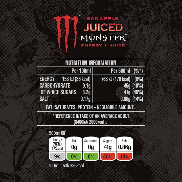 Monster Energy Bad Apple 500ml Cans