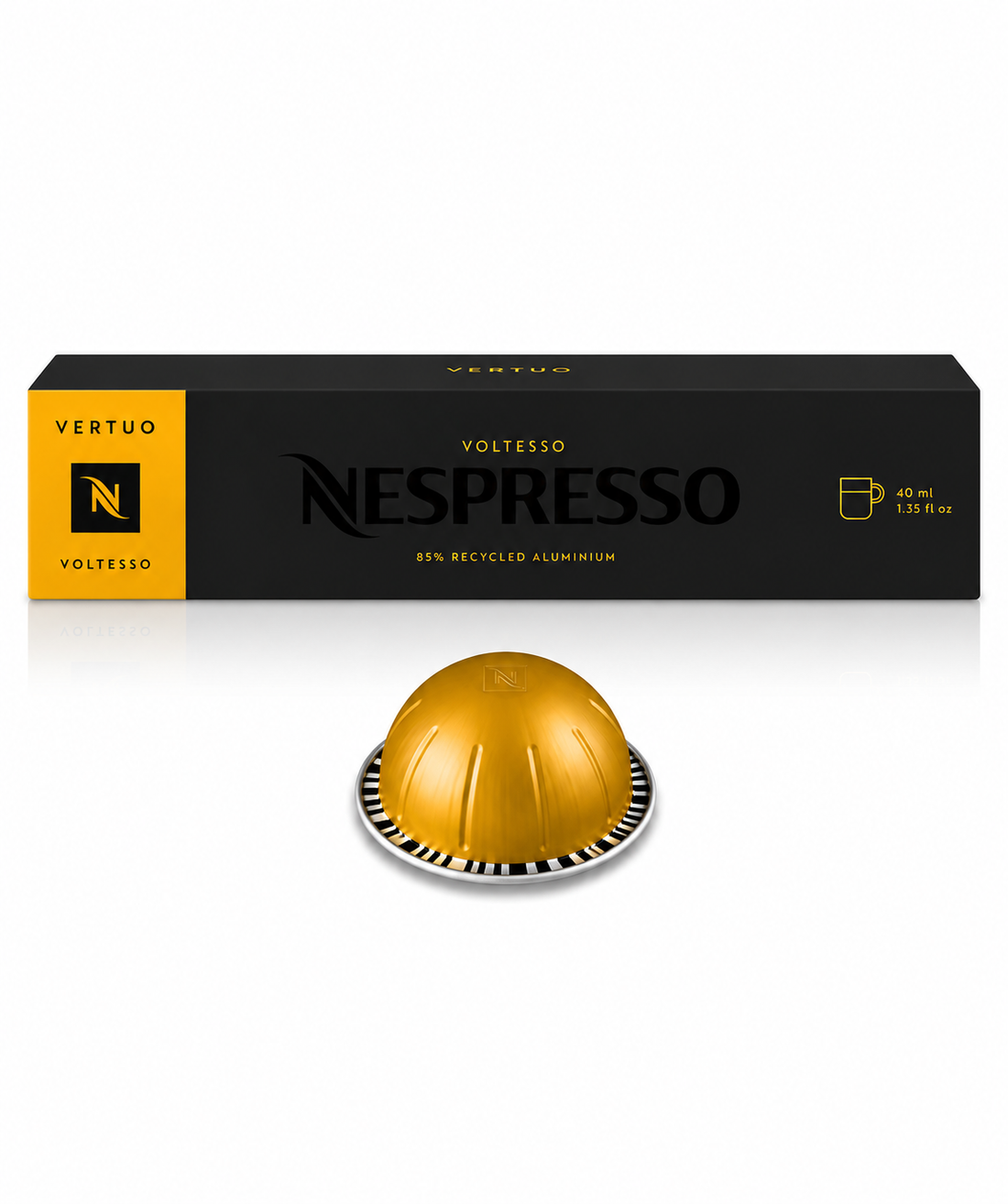 Nespresso Vertuo Voltesso Coffee Pods 10 Capsules (1 Sleeve) – Compatible with Nespresso Vertuo Machines
