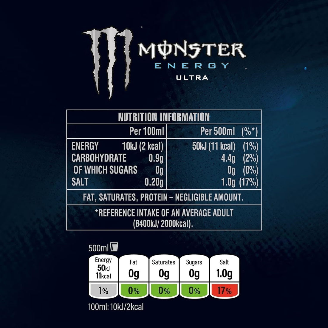 Monster Energy Ultra Zero Sugar 500ml Cans