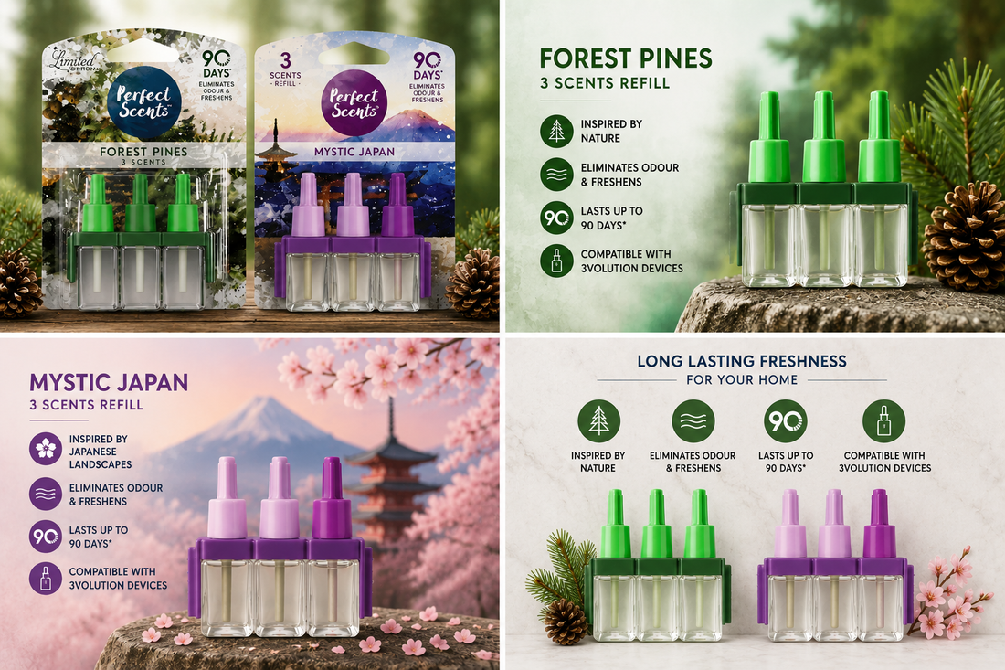 Perfect Scent Forest PineX4 & Mountain AirX4 (Packs Of 8)