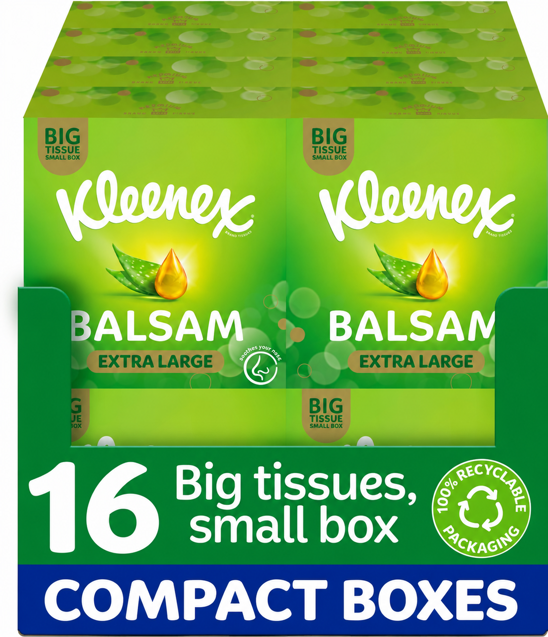 Kleenex® Balsam Facial Tissues - Multipack 16 Tissue Boxes