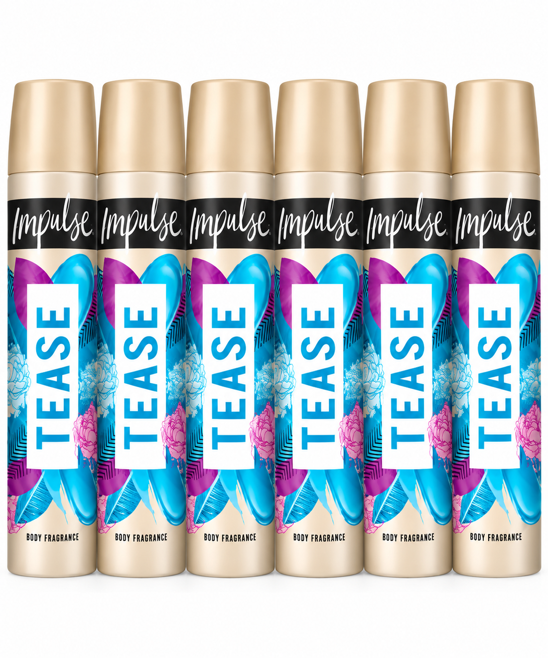 Impulse Tease Body Spray 75ml – Pack of 6