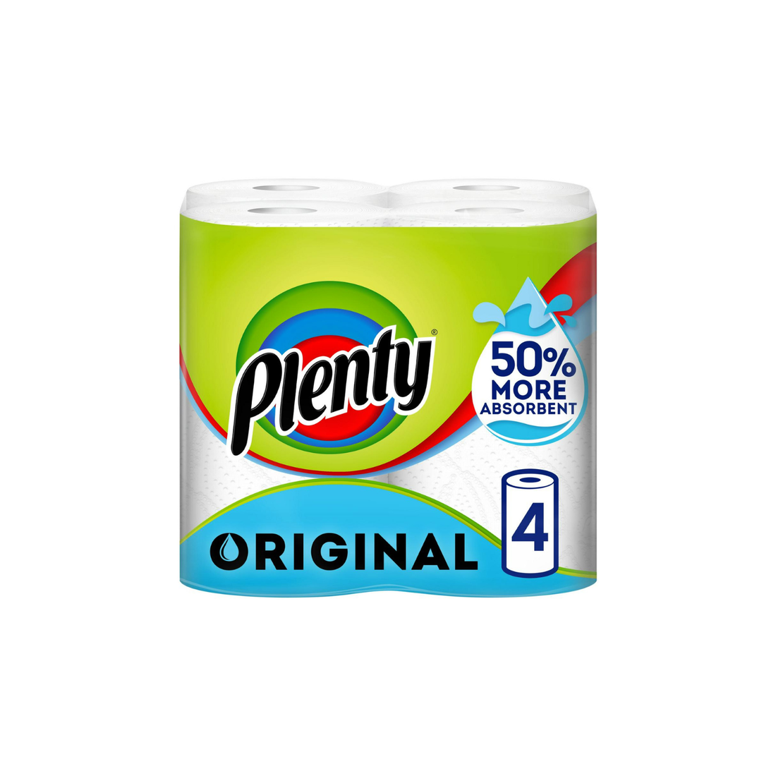 Plenty Original Kitchen Roll 4 Rolls