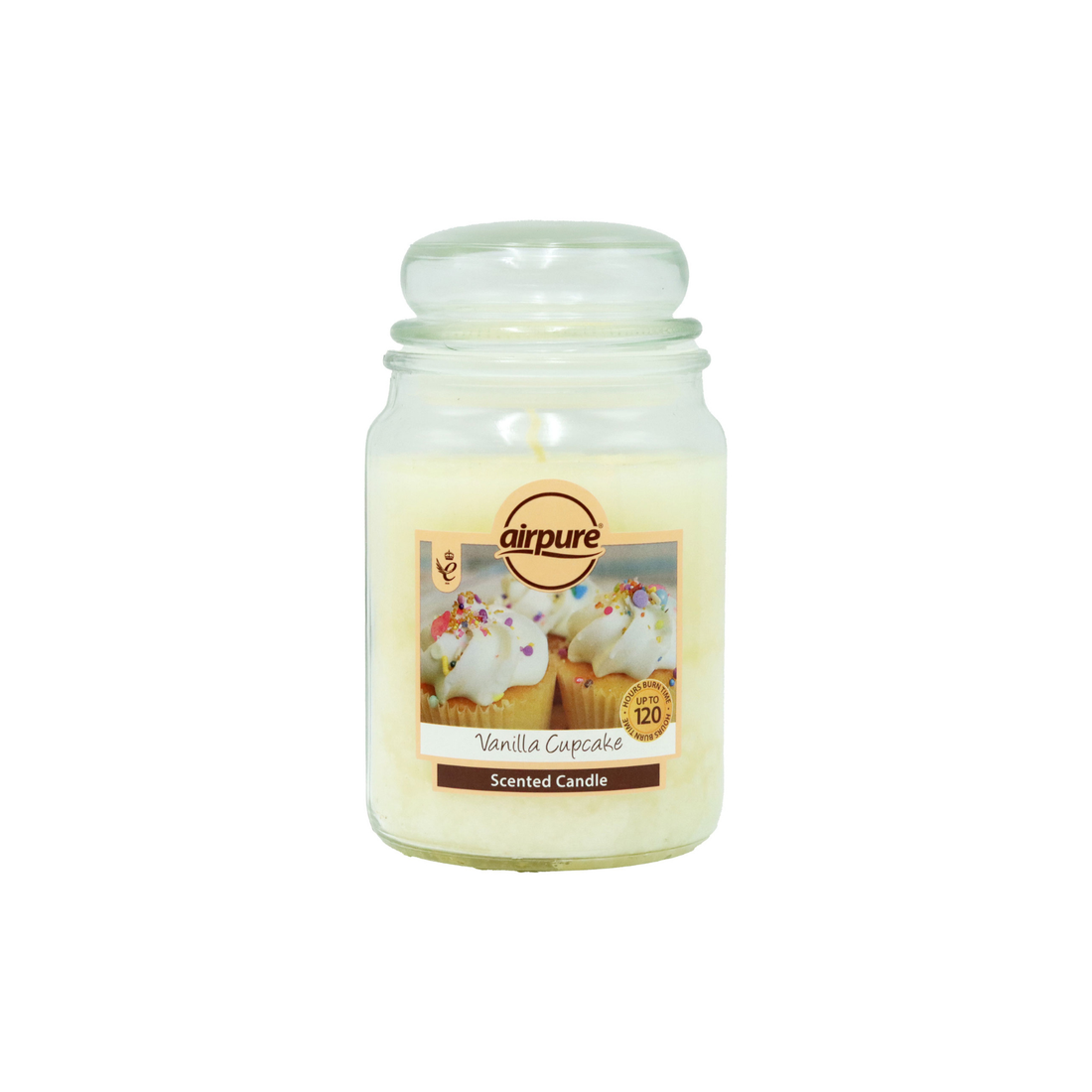 Airpure Candle Jar 18oz Vanilla Cupcake
