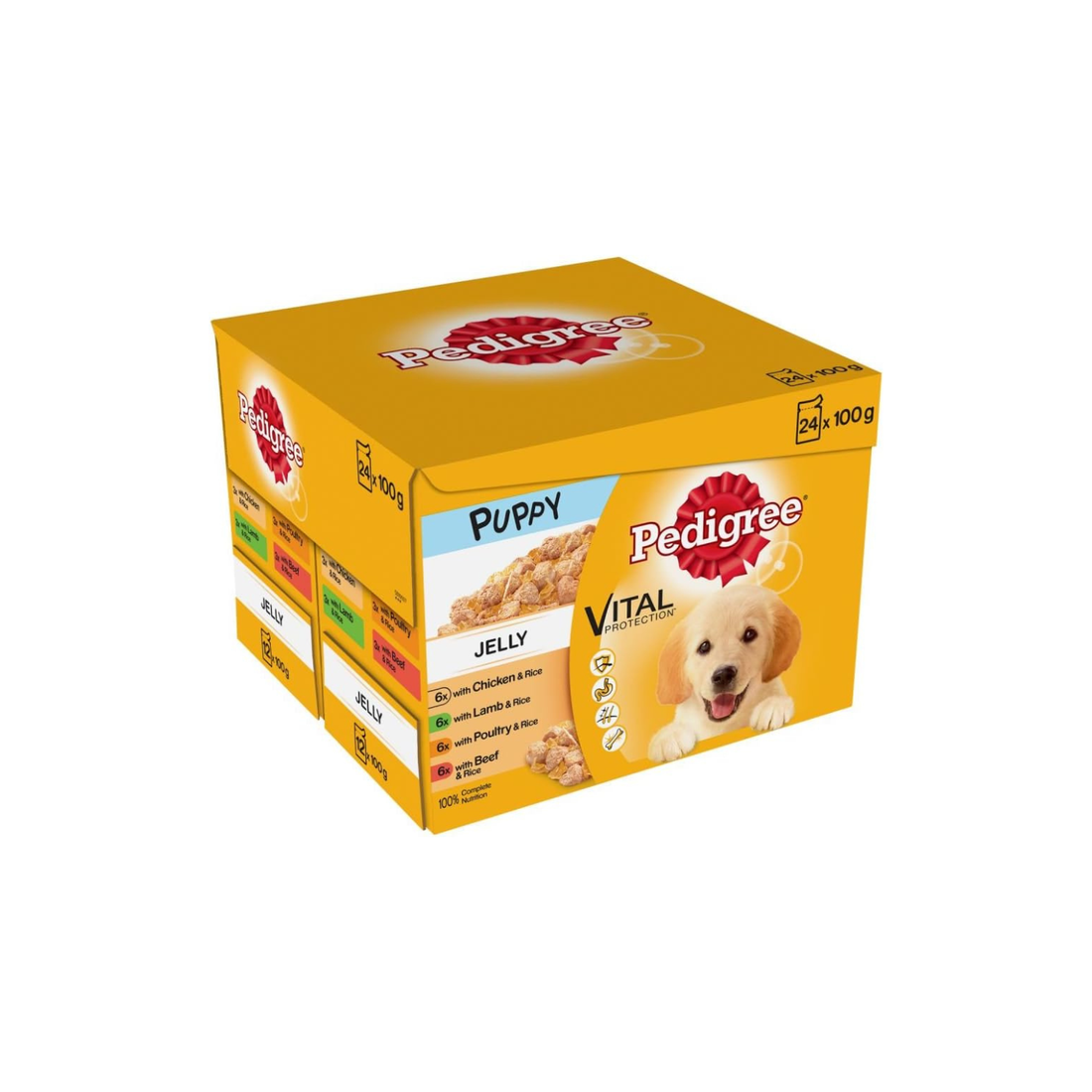 Pedigree Puppy Pouches Meat Selection in Jelly