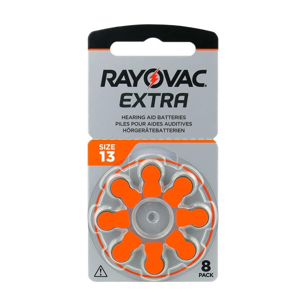 PR48 Rayovac ZA13 6 Pack E301831200 Extra Prem hearing aid batteries