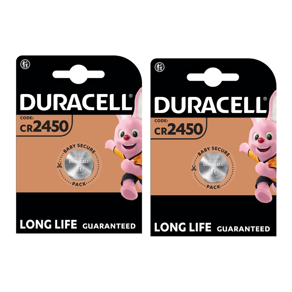 Duracell CR2450 Lithium Battery 3V DL2450 Pack Of 2