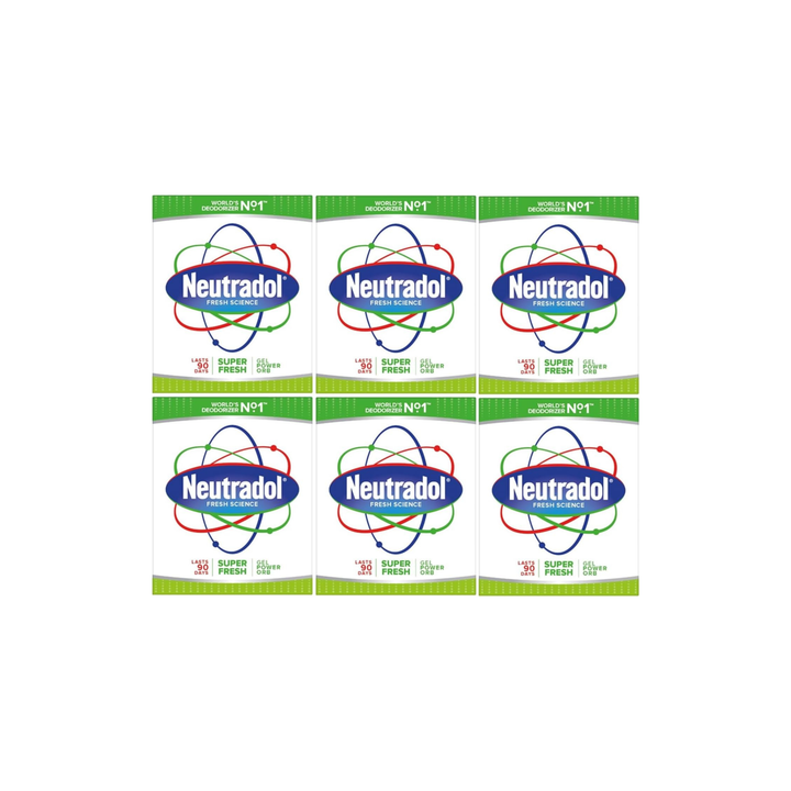 Neutradol Gel Air Freshner Super Fresh 135g (Pack Of 6)
