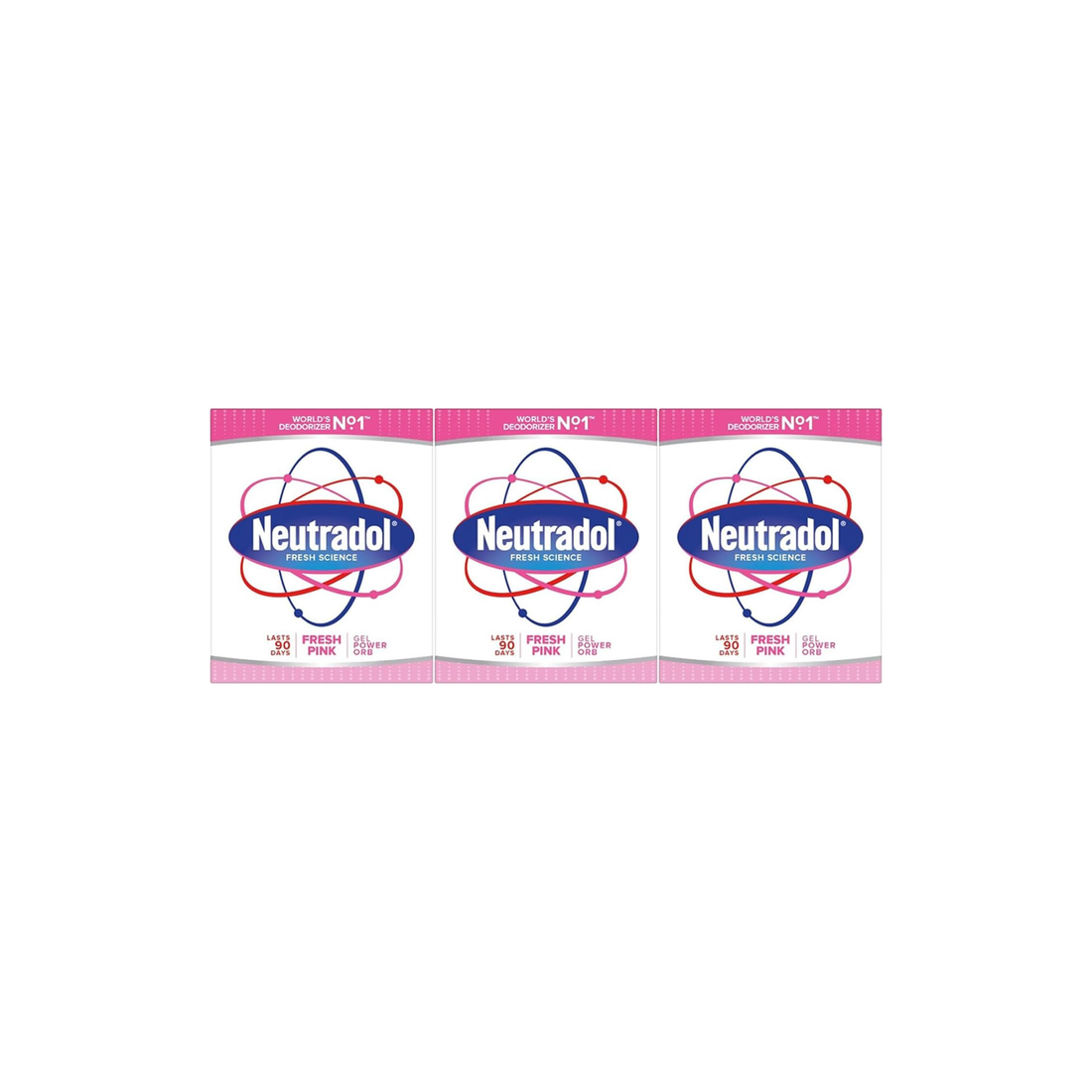 Neutradol Gel Air Freshner Pink Fresh 135g (Pack Of 3)