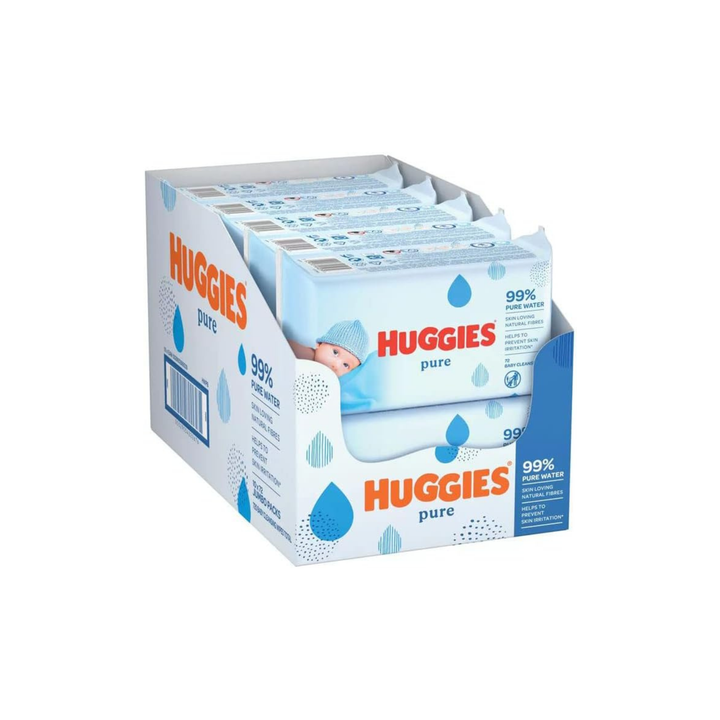 Huggies Baby Wet x60 Wipes (Pack of 12)