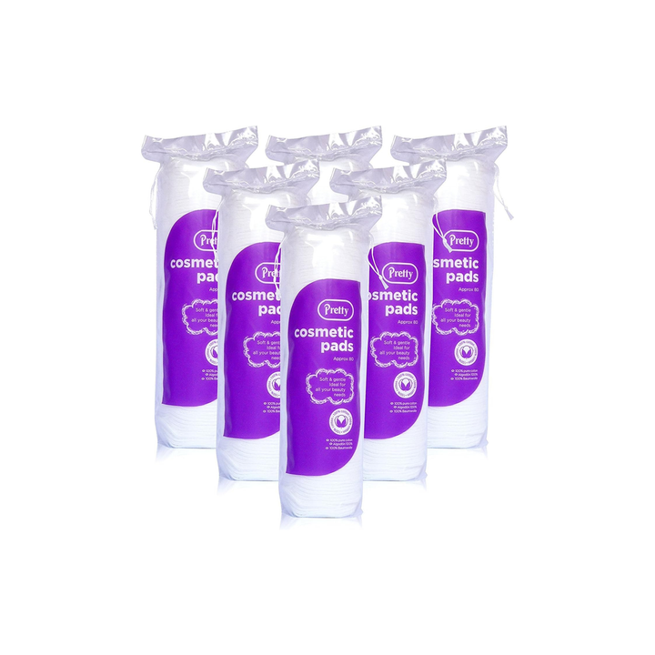 Pretty Cosmetic Pads 60s (Pack Of 6)