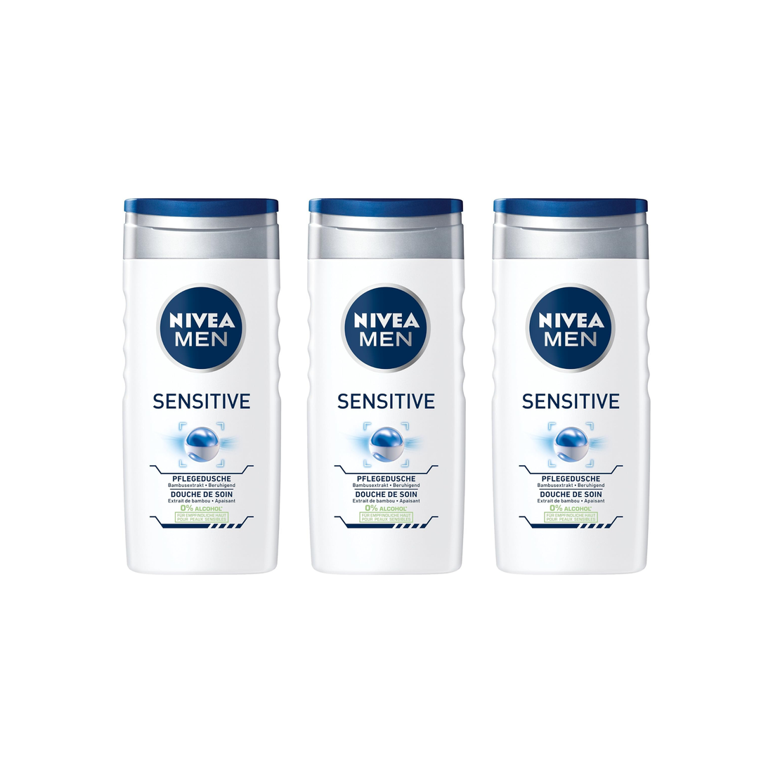 Nivea Body Wash Sensitive Shower Gel 250ml (Pack Of 3)