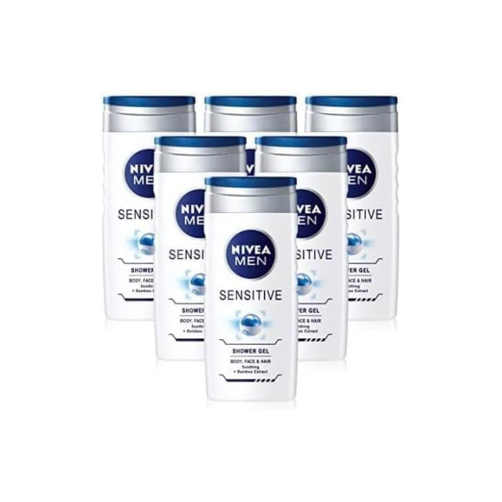 Nivea Body Wash Sensitive Shower Gel 250ml (Pack Of 6)