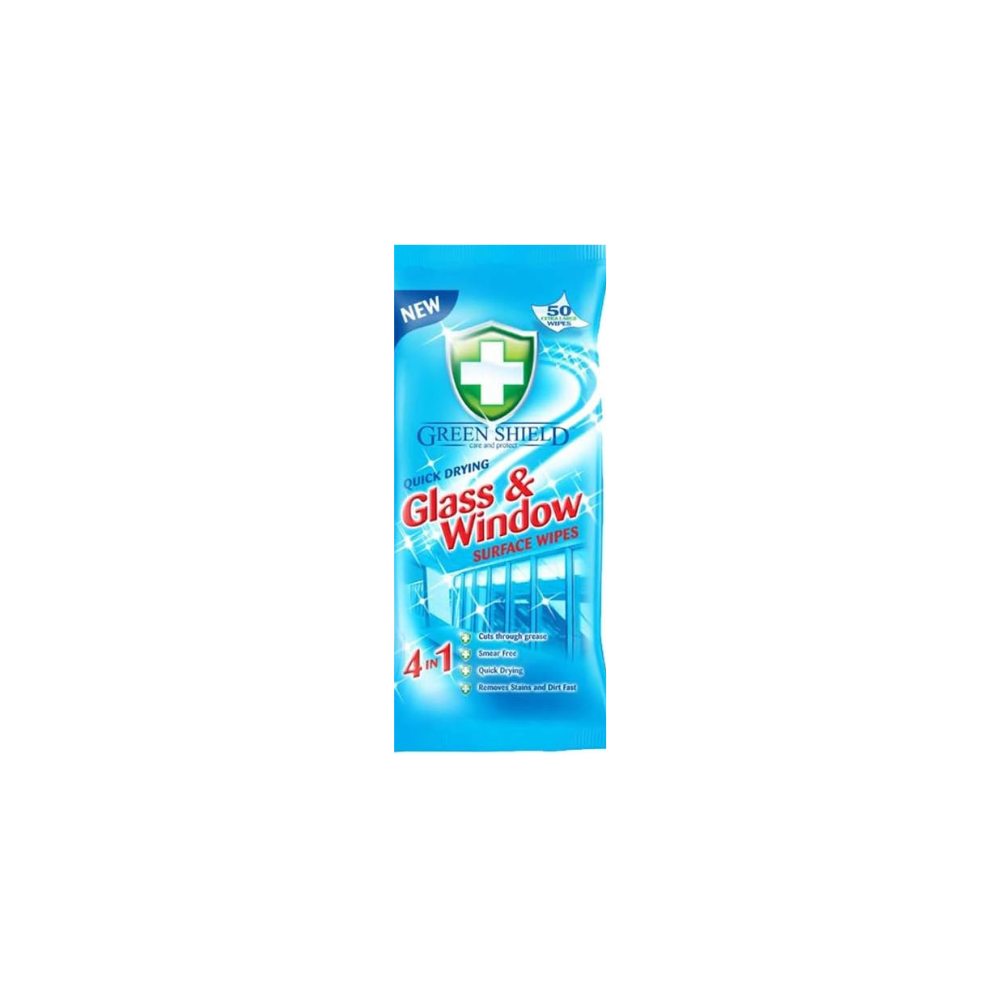 Green shield Glass & Window Wipes – Sparklin Limited