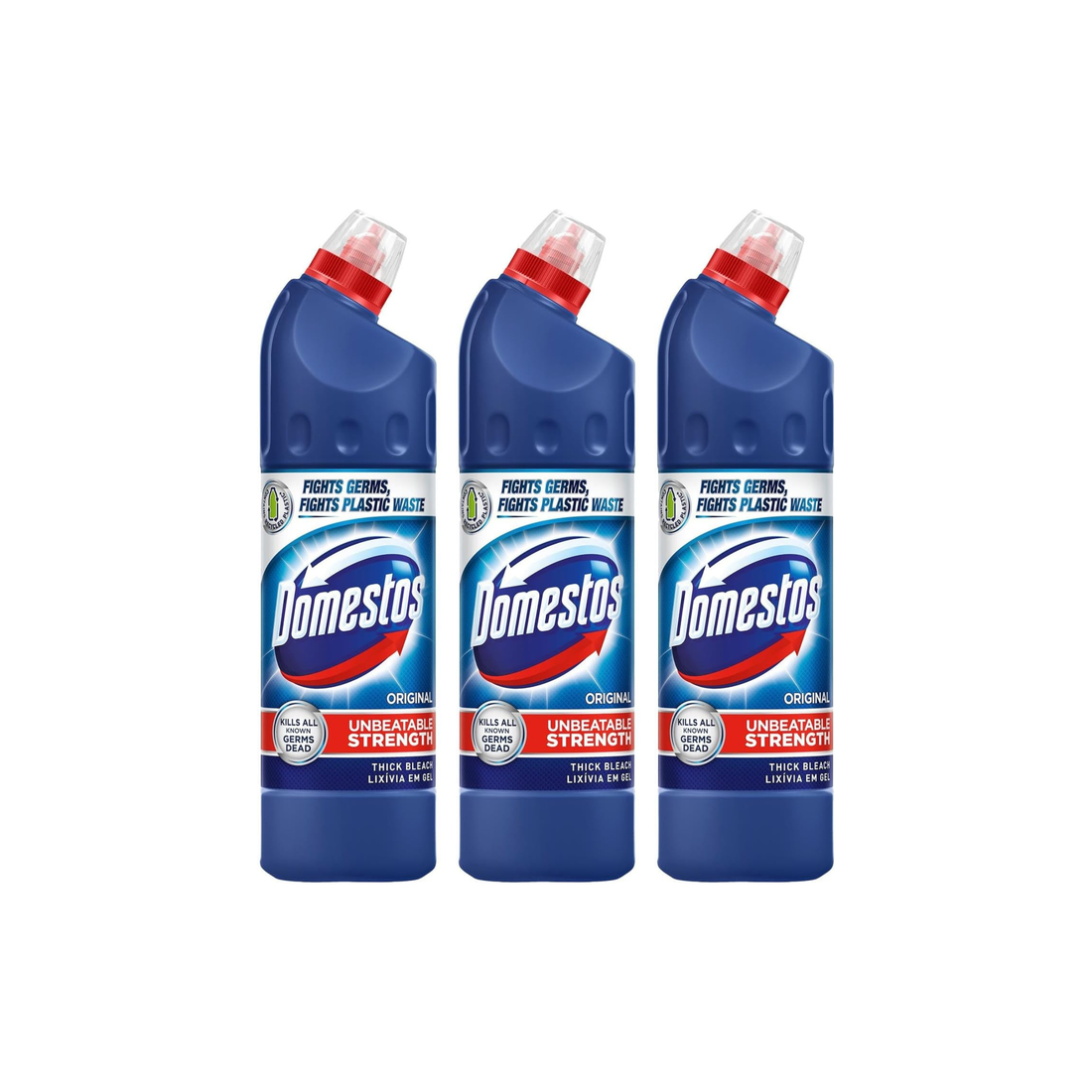 Domestos Toilet Bleach Original 750ml (Pack Of 3)