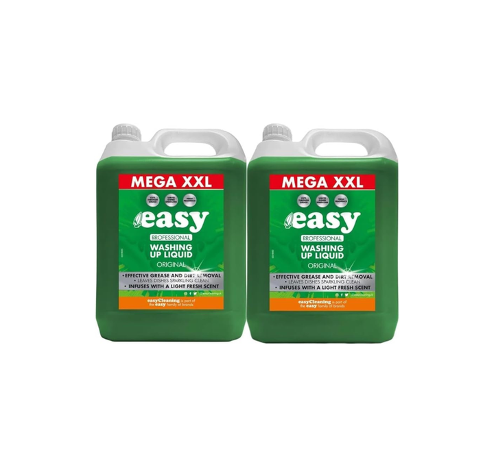 Easy Original Dish Washing Up Liquid Clean 5Ltr Pack Of 2