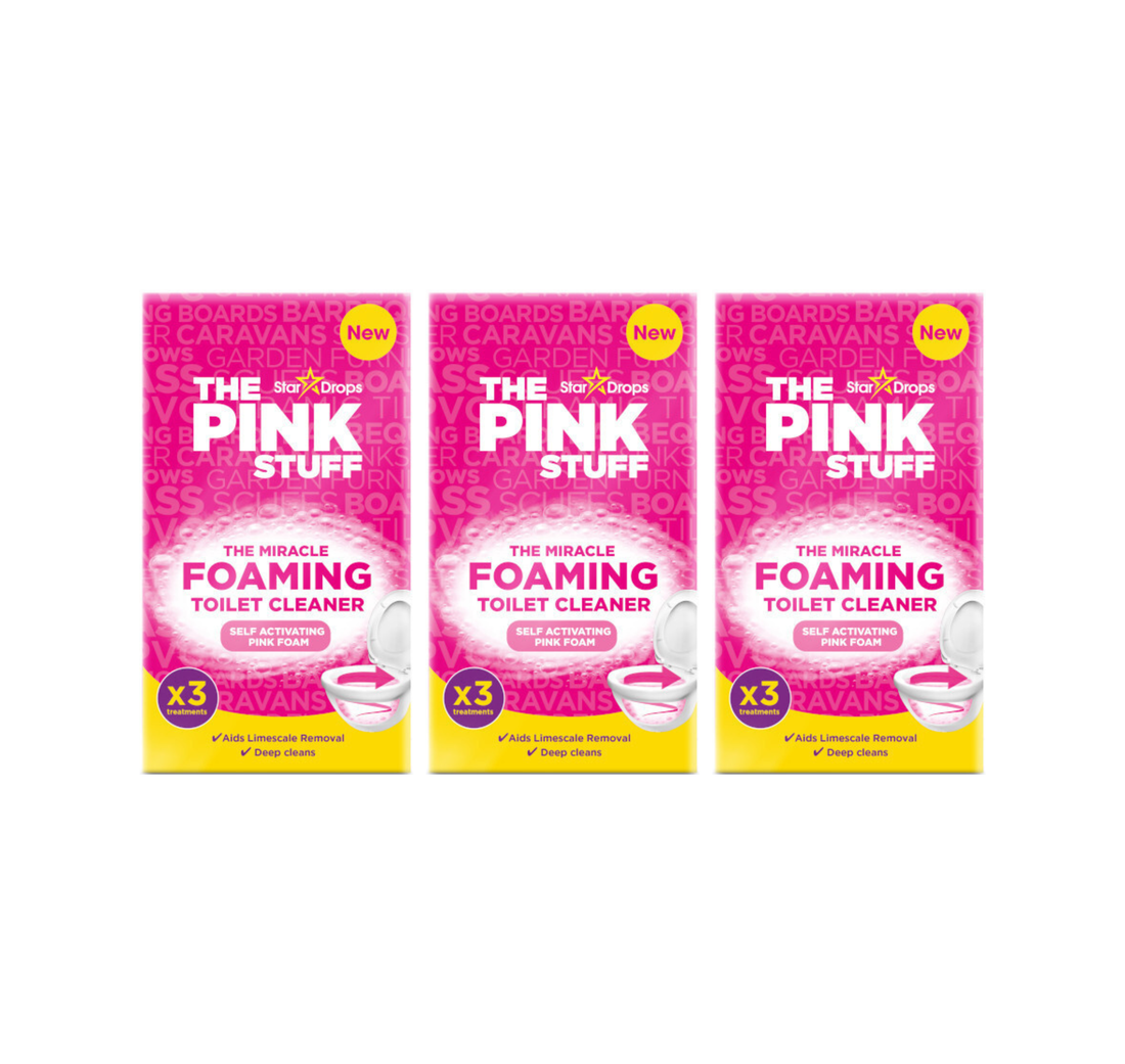 The Pink Stuff The Miracle Foaming Toilet Bowl Cleaner (Pack Of 3)