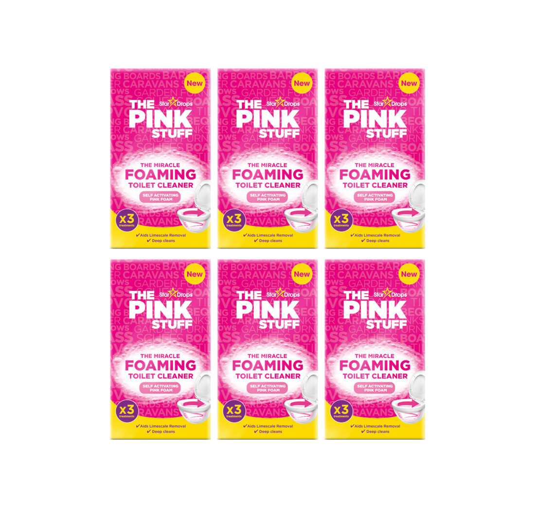 The Pink Stuff The Miracle Foaming Toilet Bowl Cleaner (Pack Of 6)