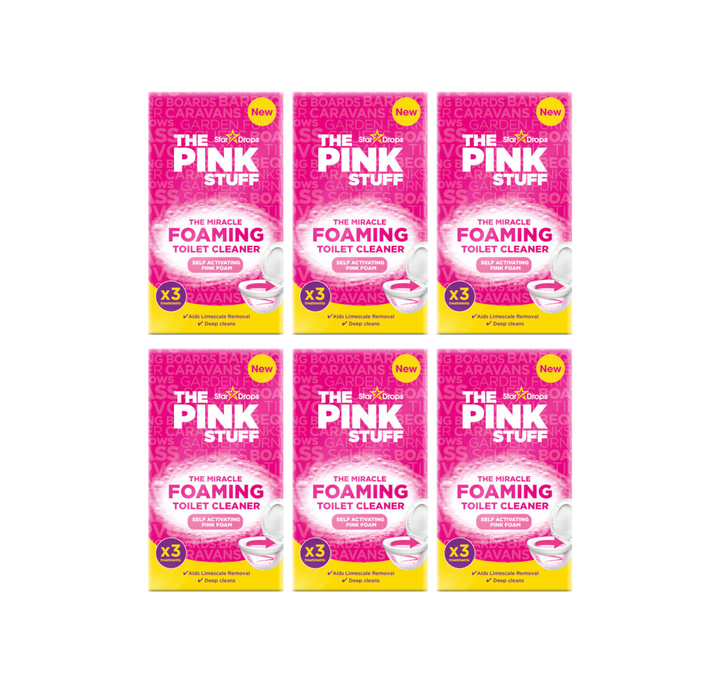 The Pink Stuff The Miracle Foaming Toilet Bowl Cleaner (Pack Of 6)