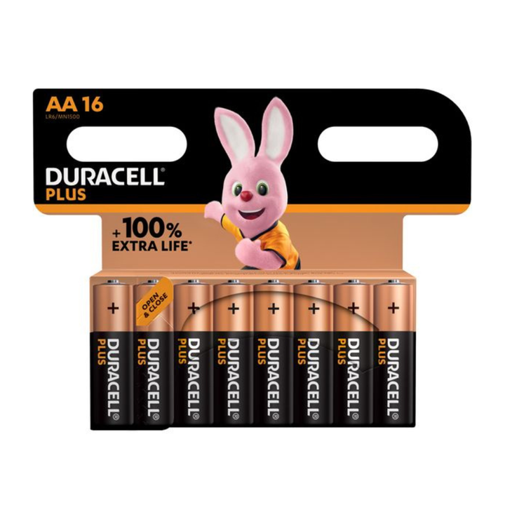 DURACELL Plus AA Alkaline Batteries - Pack of 8