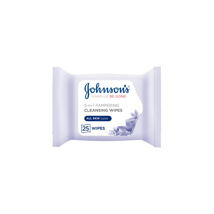 Johnson Face Care Wipes Gone Pampering (Purple)
