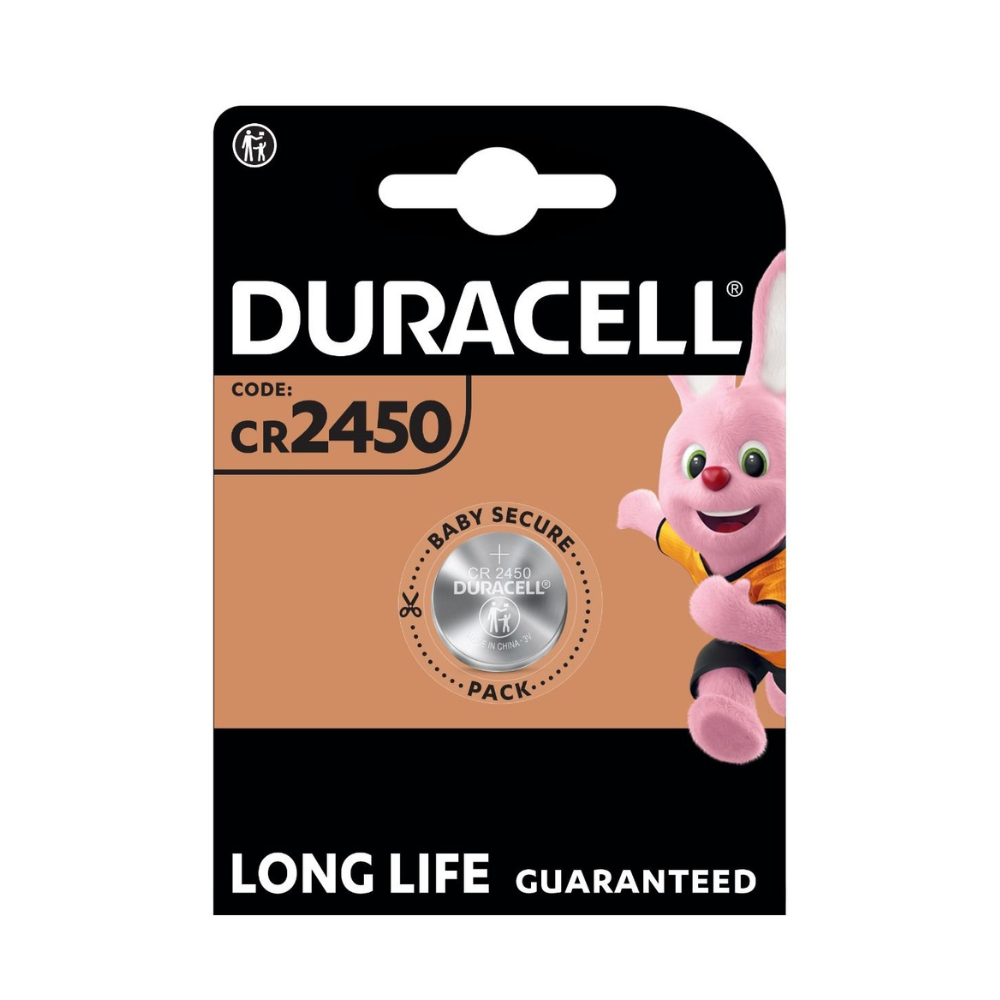 Duracell CR2450 Lithium Battery 3V DL2450