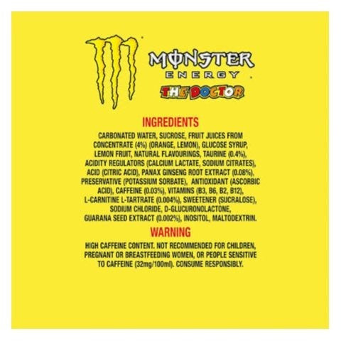 Monster Energy The Doctor Valentino Rossi 500ml Cans