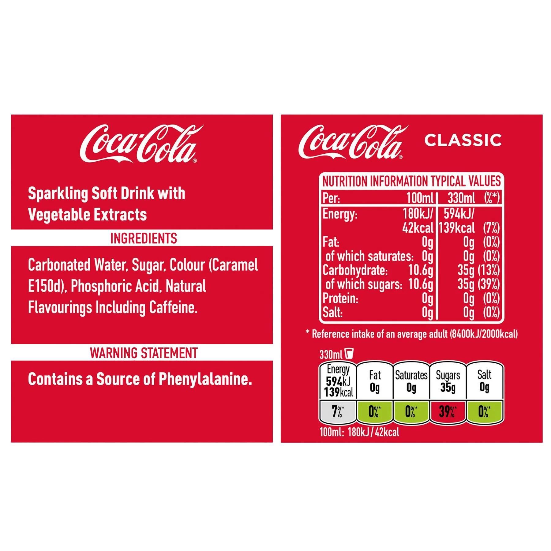 Coca-Cola Original & Pepsi Original Mixed Case 24 x 330ml Cans