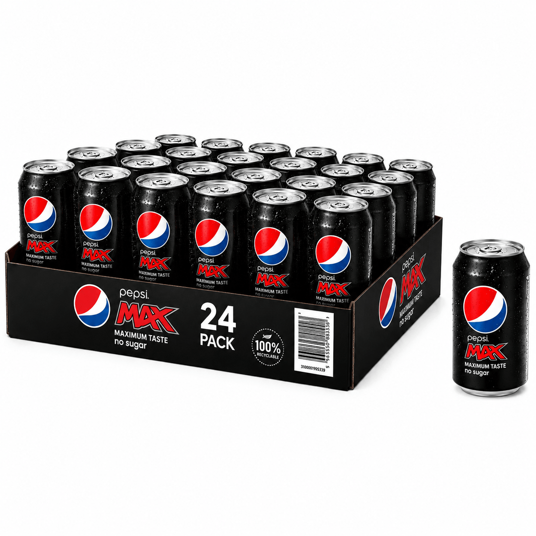 Pepsi Max No Sugar 330ml Cans