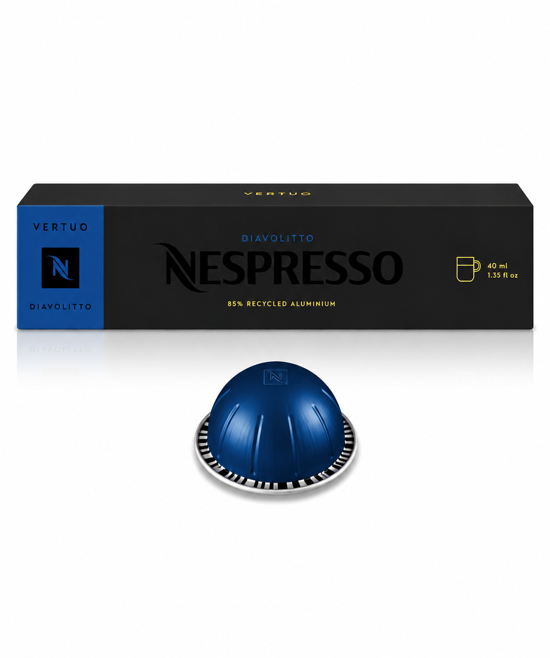Nespresso Vertuo Diavolitto Coffee Pods 10 Capsules (1 Sleeve) – Compatible with Nespresso Vertuo Machines