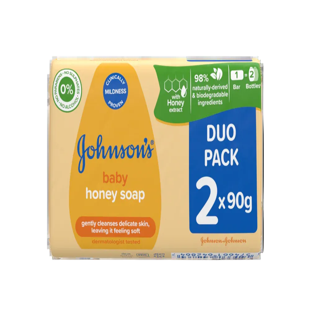 Johnsons Baby Soap Honey 90G 2Pck