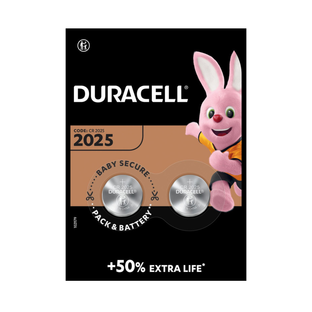 DURACELL CR2032 Lithium Batteries 2 Pack